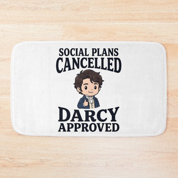 Item preview, Social Plans Cancelled Darcy Approved Chibi Pride And Prejudice designed and sold by Fenay Designs.