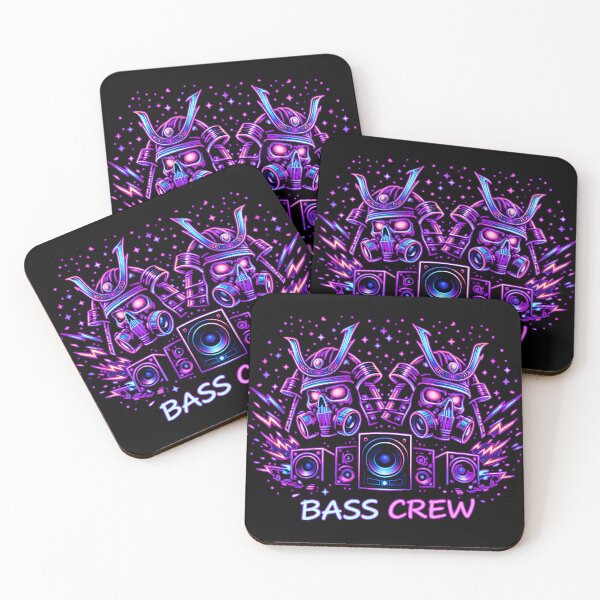 Item preview, Purple Bass Crew Squad – Electric Soundwave Warriors designed and sold by leyfinder.
