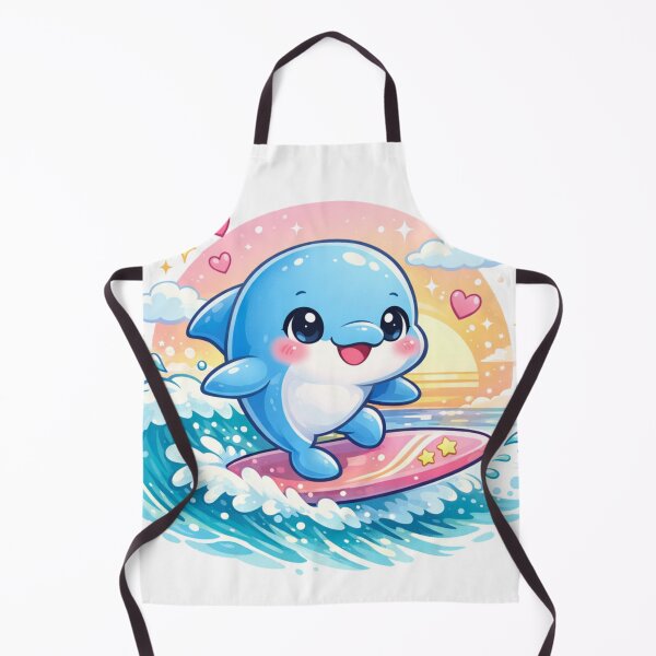 Item preview, Surfing Dolphin - Kawaii Ocean Adventure. designed and sold by Lylysun.