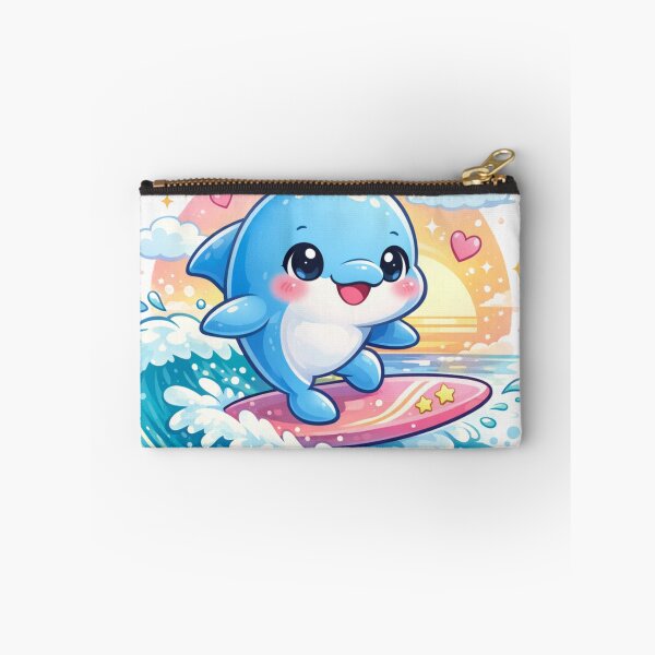 Item preview, Surfing Dolphin - Kawaii Ocean Adventure. designed and sold by Lylysun.