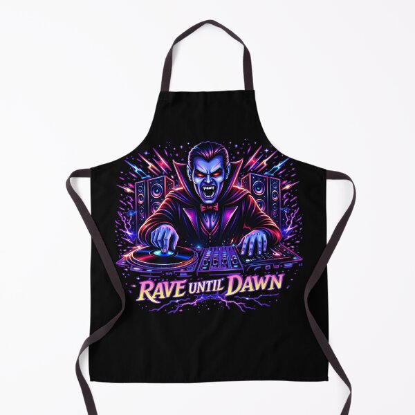 Item preview, Rave Until Dawn – Vampire DJ Neon Night designed and sold by leyfinder.