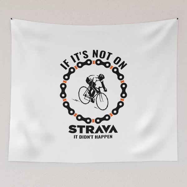Item preview, If It’s Not On Strava It Didn’t Happen Cycling Shirt – Funny Road Bike Cyclist Design designed and sold by BMLprint ⭐⭐⭐⭐⭐.