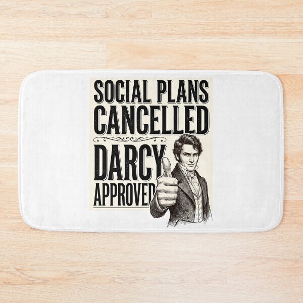 Item preview, Social Plans Cancelled Darcy Approved Vintage Pride And Prejudice designed and sold by Fenay Designs.