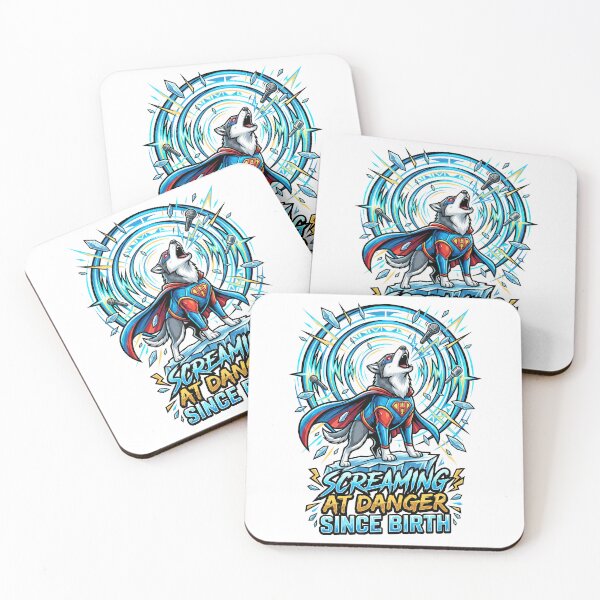 Item preview, Dramatic Husky Hero Screaming At Danger Since Birth Loudly designed and sold by Tong4130.