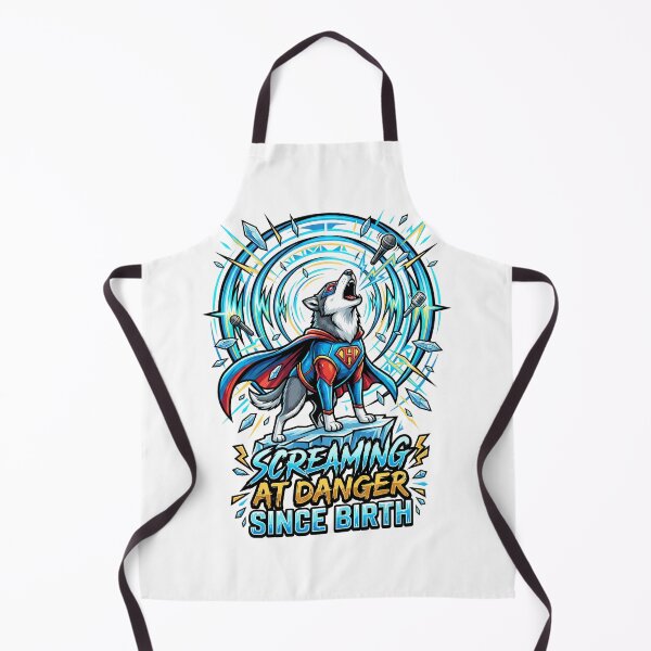 Item preview, Dramatic Husky Hero Screaming At Danger Since Birth Loudly designed and sold by Tong4130.