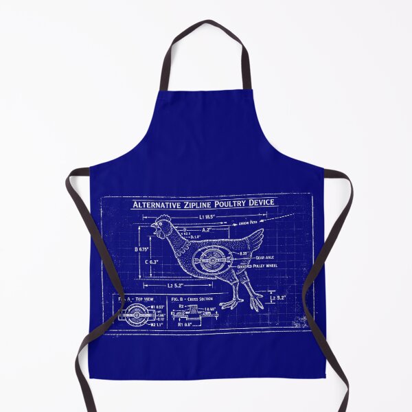 Item preview, Alternative Zipline Poultry Device Vintage Blueprint designed and sold by agearb.