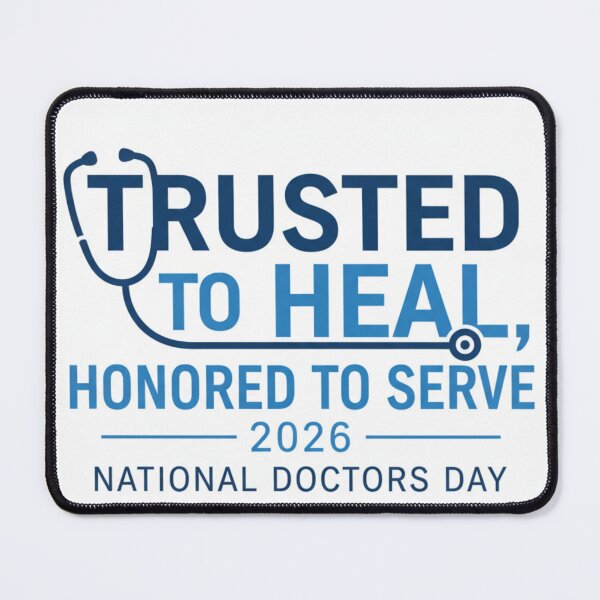 Item preview, National Doctors Day 2026 – Doctor Appreciation Gift Design designed and sold by EventDrop.