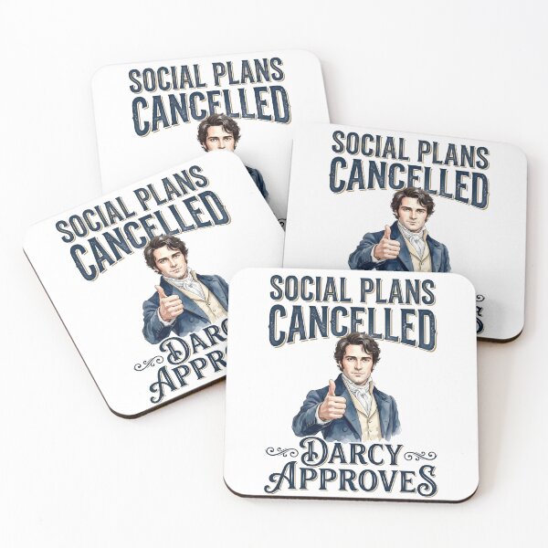 Item preview, Social Plans Cancelled Darcy Approves Pride And Prejudice designed and sold by Fenay Designs.