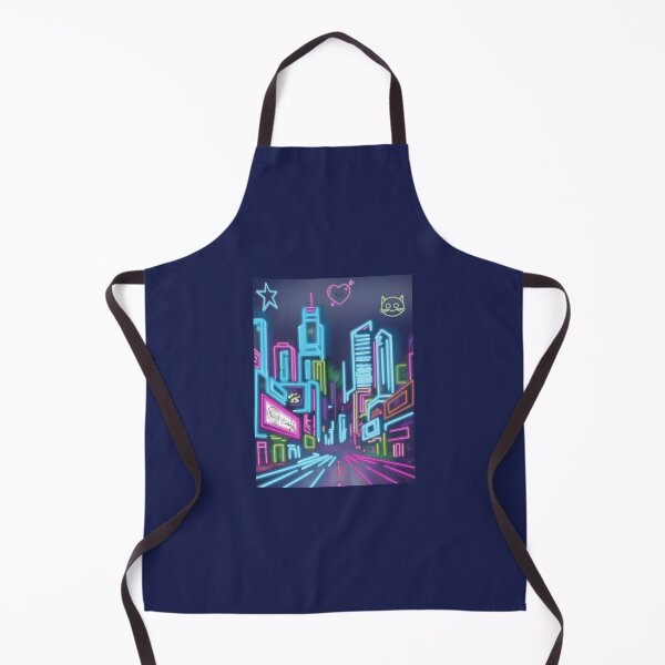 Item preview, Electric Night: Neon Metropolis and Cyberpunk Cat designed and sold by LatelierDeCleo.