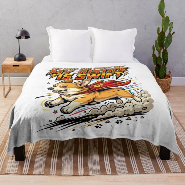 Item preview, Short Legged Corgi Hero Delivering Swift Justice Very Fast designed and sold by Tong4130.