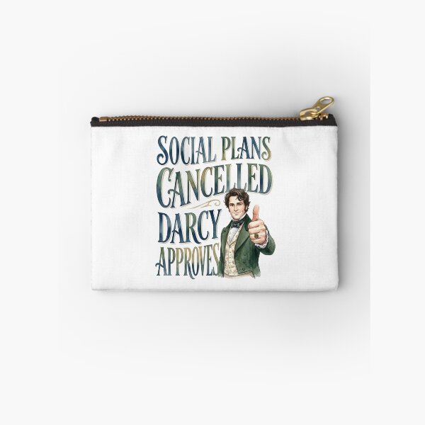 Item preview, Social Plans Cancelled Darcy Approves Watercolor Jane Austen designed and sold by Fenay Designs.