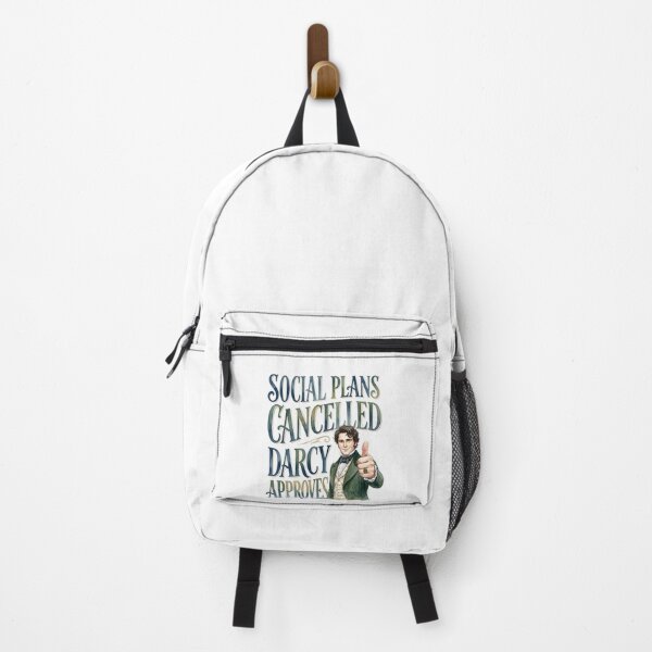 Item preview, Social Plans Cancelled Darcy Approves Watercolor Jane Austen designed and sold by Fenay Designs.