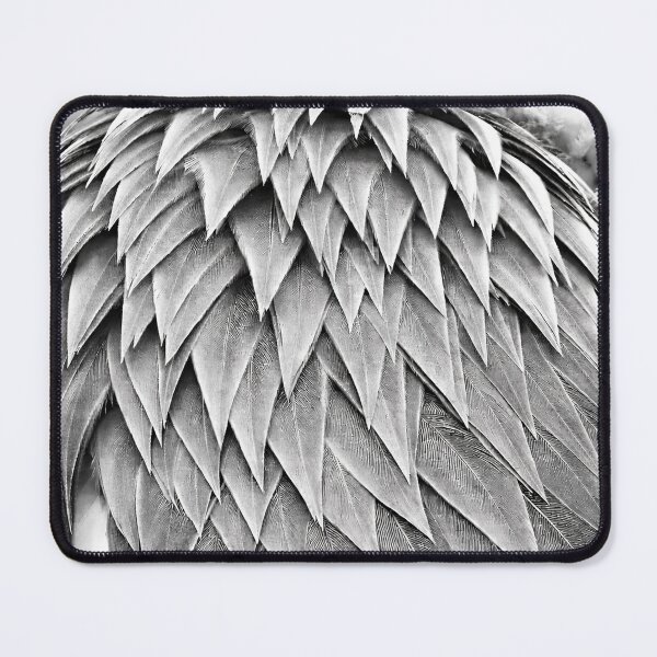 Item preview, Abstract Feather Pattern in Black and White – Minimal Nature Texture Print designed and sold by chihuahuashower.
