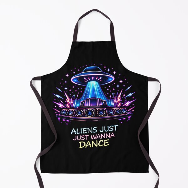 Item preview, Aliens Just Wanna Dance – Neon UFO Rave designed and sold by leyfinder.