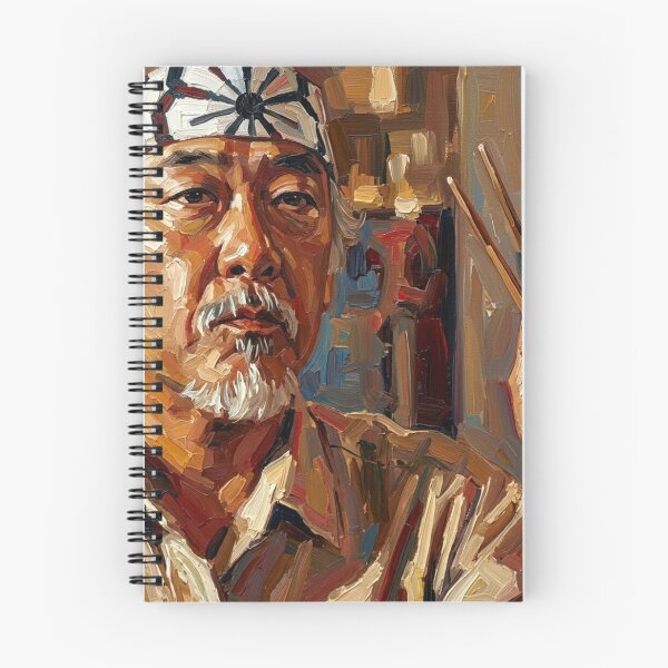 Item preview, El camino del maestro: Retrato en tonos tierra de Pat Morita Miyagi designed and sold by Art's Diner.