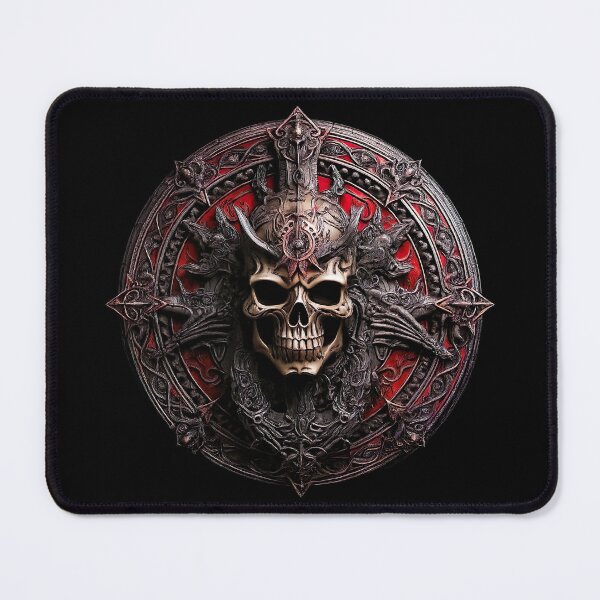 Item preview, Gothic Skull Emblem – Dark Fantasy Occult Horror Art designed and sold by Dominik1994.