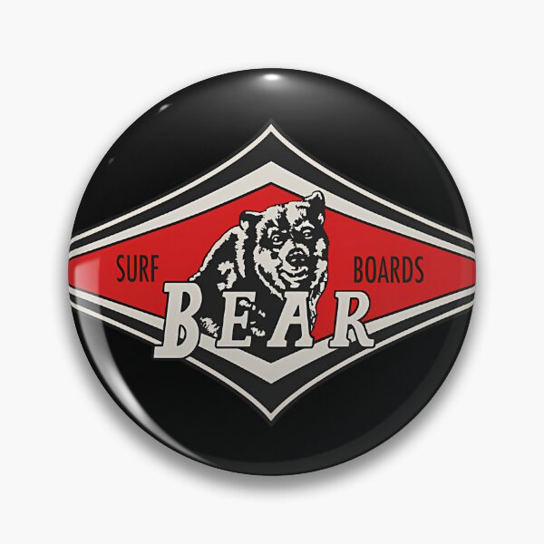 Item preview, Surfing Bear Big Wednesday Cult Surfboard Red Surf designed and sold by mohamed-musa.
