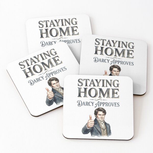 Item preview, Staying Home Darcy Approves Pride And Prejudice designed and sold by Fenay Designs.