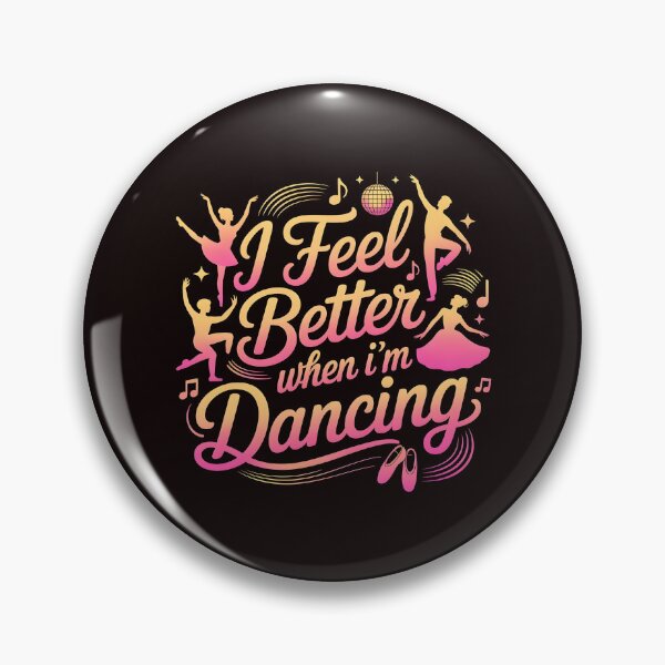 Item preview, I Feel Better When I'm Dancing – Ballet Dancer Groovy Art Design designed and sold by Redgiant87x.
