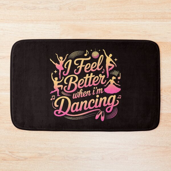 Item preview, I Feel Better When I'm Dancing – Ballet Dancer Groovy Art Design designed and sold by Redgiant87x.
