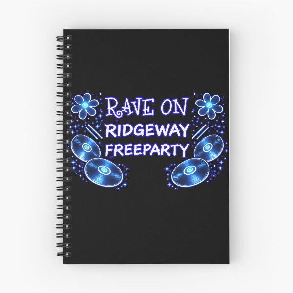 Item preview, Rave On Ridgeway Freeparty – Neon Blue Rave Design designed and sold by leyfinder.