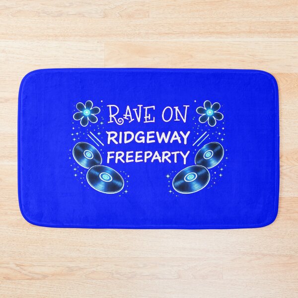 Item preview, Rave On Ridgeway Freeparty – Neon Blue Rave Design designed and sold by leyfinder.