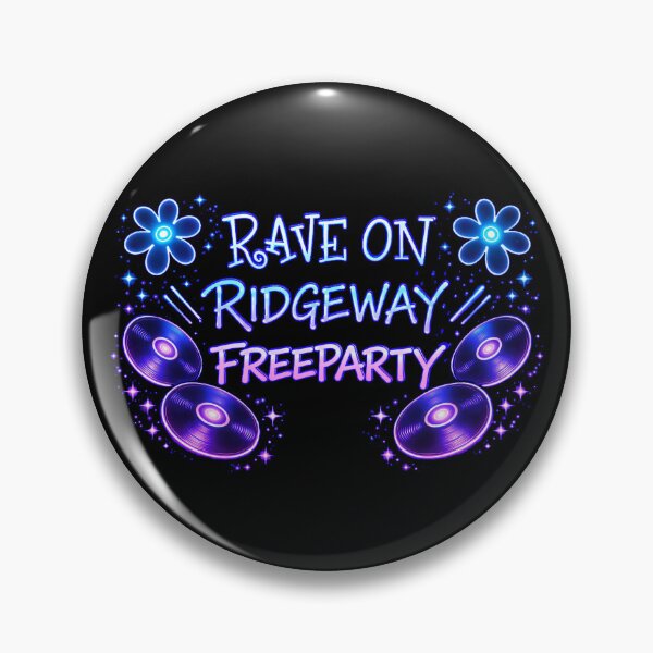 Item preview, Rave On Ridgeway Freeparty – Neon Rave Culture Design designed and sold by leyfinder.