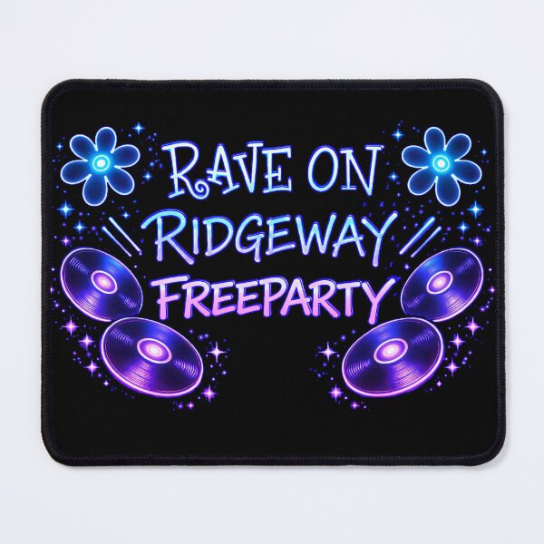 Item preview, Rave On Ridgeway Freeparty – Neon Rave Culture Design designed and sold by leyfinder.