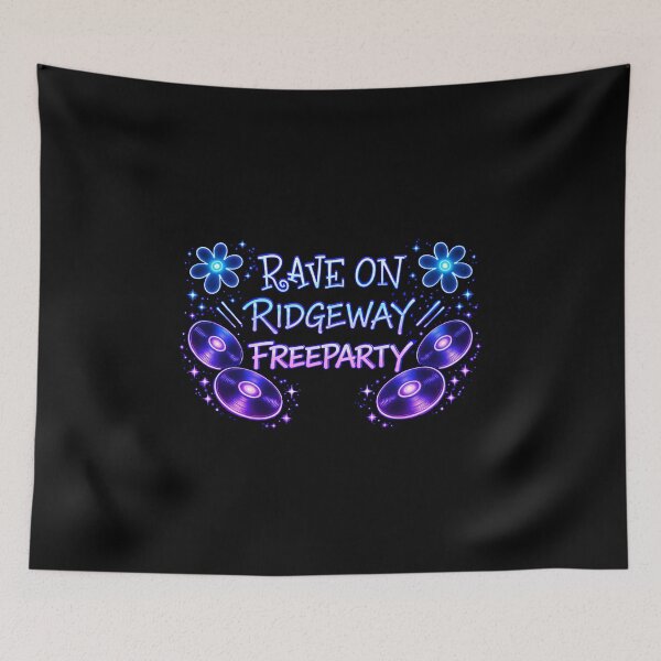Item preview, Rave On Ridgeway Freeparty – Neon Rave Culture Design designed and sold by leyfinder.