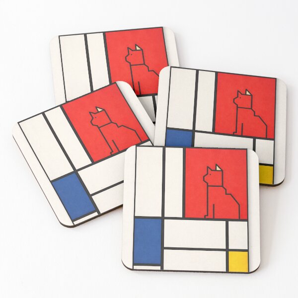 Item preview, Composition with Red, Blue, and Yellow Whiskers designed and sold by Ocelot-T.
