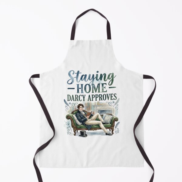 Item preview, Staying Home Darcy Approves Watercolor Pride And Prejudice designed and sold by Fenay Designs.