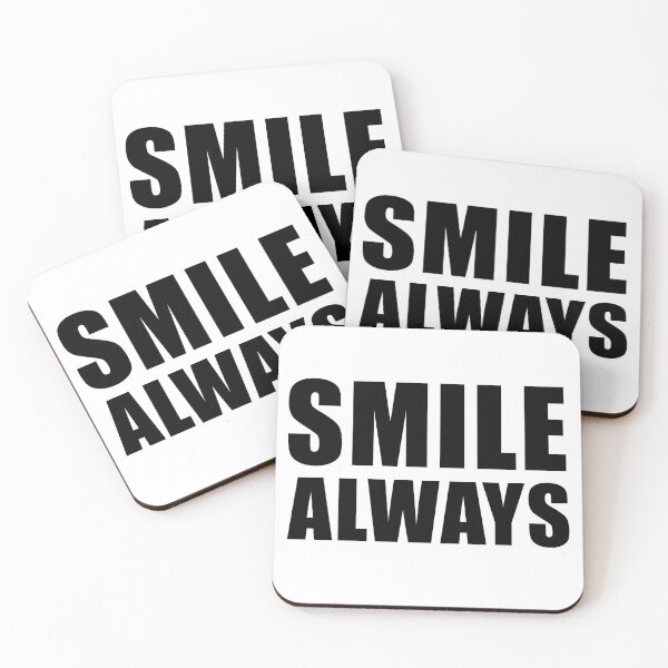 Item preview, Smile Always - Simple Bold Typography designed and sold by Vibe-Vortex.