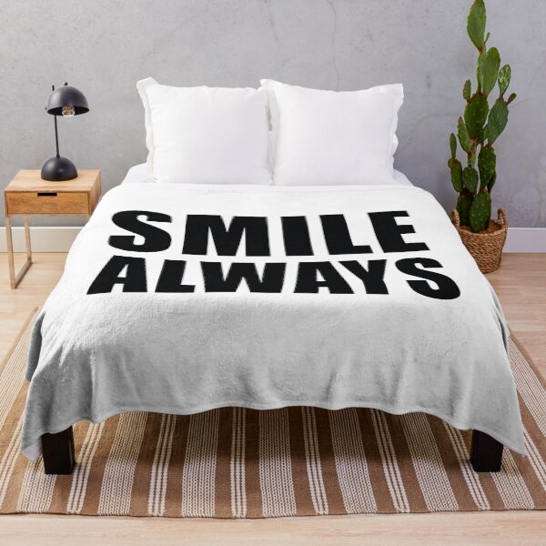 Item preview, Smile Always - Simple Bold Typography designed and sold by Vibe-Vortex.