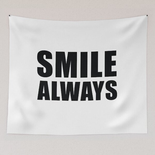 Item preview, Smile Always - Simple Bold Typography designed and sold by Vibe-Vortex.