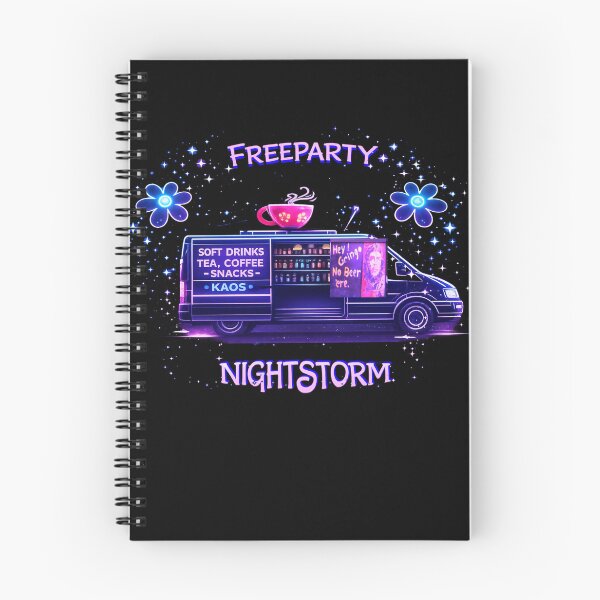 Item preview, Nightstorm Freeparty Van – Ridgeway Rave Culture Neon Artwork designed and sold by leyfinder.