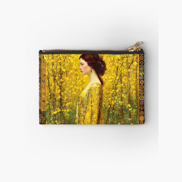 Item preview, Lady of Spring | Golden Art Nouveau Goddess designed and sold by Stoneflower-Art.