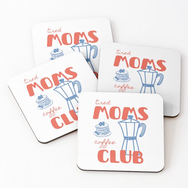 Item preview, Tired Moms Coffee Club Hand Drawn Breakfast Illustration designed and sold by MotivaChic.