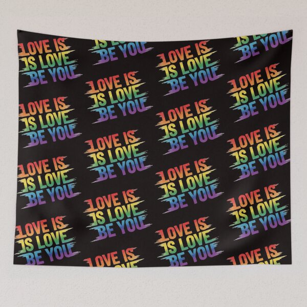 Item preview, Pride Rainbow Gradient Typography Shirt – LOVE IS LOVE & BE YOU – LGBTQ+ Equality Tee – Colorful Festival Pride 2026 Outfit – Retro Block Letter Graphic designed and sold by Ditstyle.