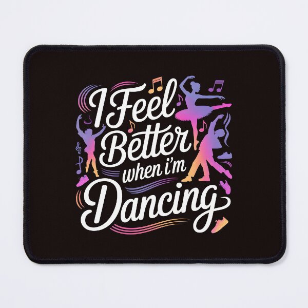 Item preview, I Feel Better When I'm Dancing – Groovy Art Dancing Girl designed and sold by Redgiant87x.