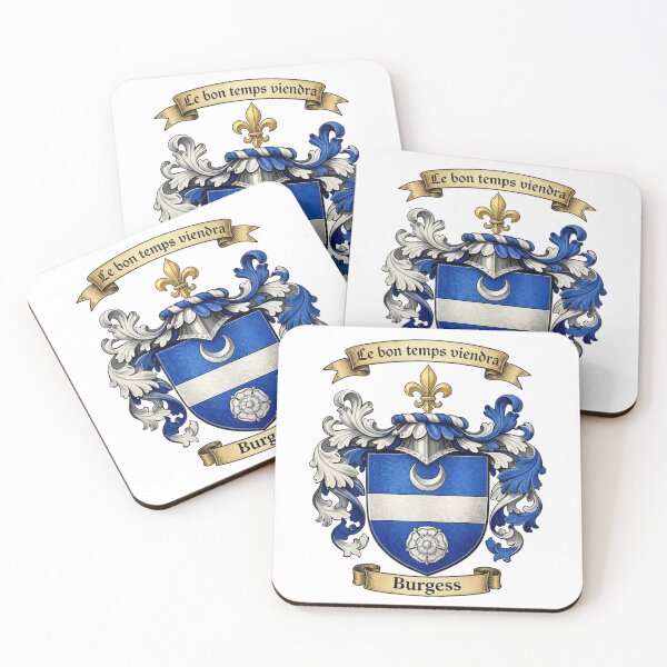 Item preview, The Burgess Family Coat of Arms designed and sold by BagTown Clans.