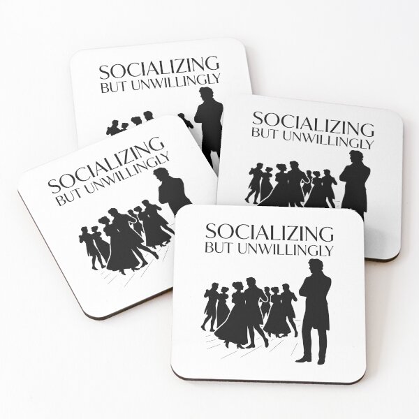 Item preview, Socializing But Unwillingly Silhouette Pride And Prejudice designed and sold by Fenay Designs.
