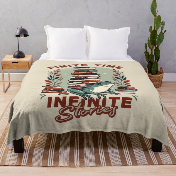 Item preview, Finite Time Infinite Stories – Deep Reader Quote designed and sold by Scaryzz.