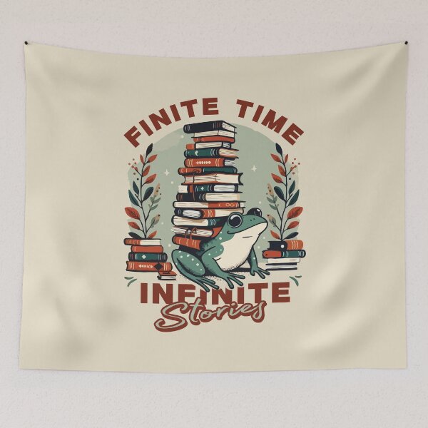 Item preview, Finite Time Infinite Stories – Deep Reader Quote designed and sold by Scaryzz.