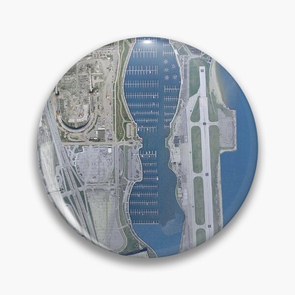 Item preview, downtown Chicago Meigs Field KCGX illinois Burnham Harbor designed and sold by PilotandPlane.