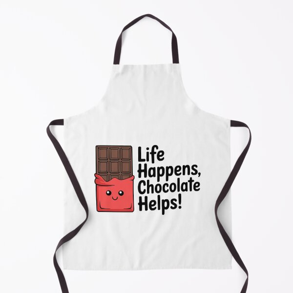 Item preview, Life Happens Chocolate Helps! Cute Kawaii Chocolate Bar designed and sold by PMCreative.
