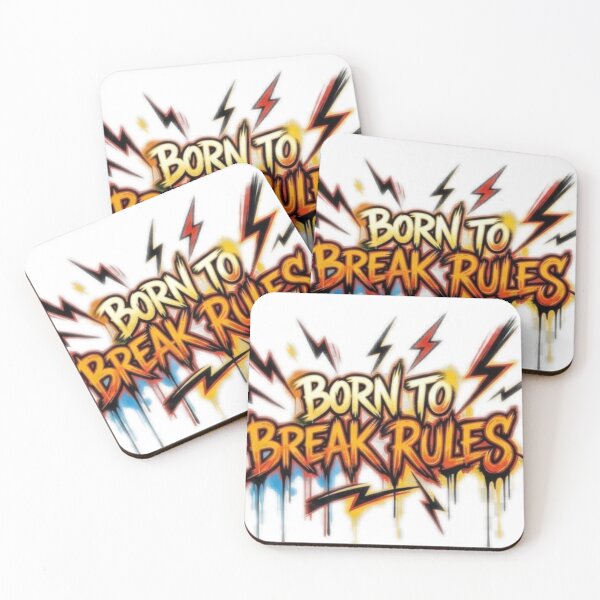 Item preview, Born to break rules  designed and sold by DoneAndDusted.