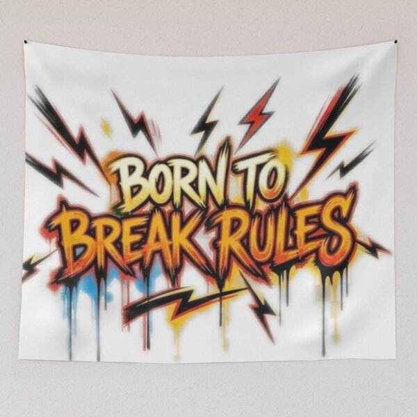 Item preview, Born to break rules  designed and sold by DoneAndDusted.