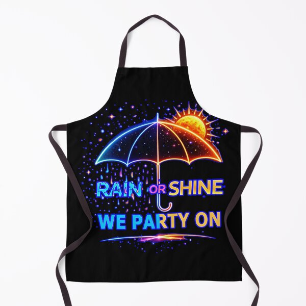 Item preview, Rain or Shine We Party On – Festival Weather Vibes designed and sold by leyfinder.