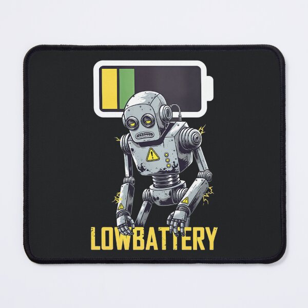 Item preview, Low Battery Robot – Funny Tech Exhausted Design designed and sold by Taans-Creation.