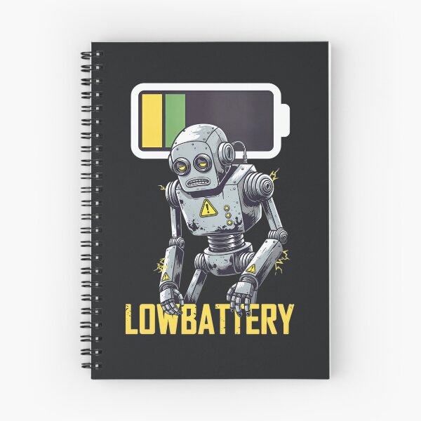 Item preview, Low Battery Robot – Funny Tech Exhausted Design designed and sold by Taans-Creation.